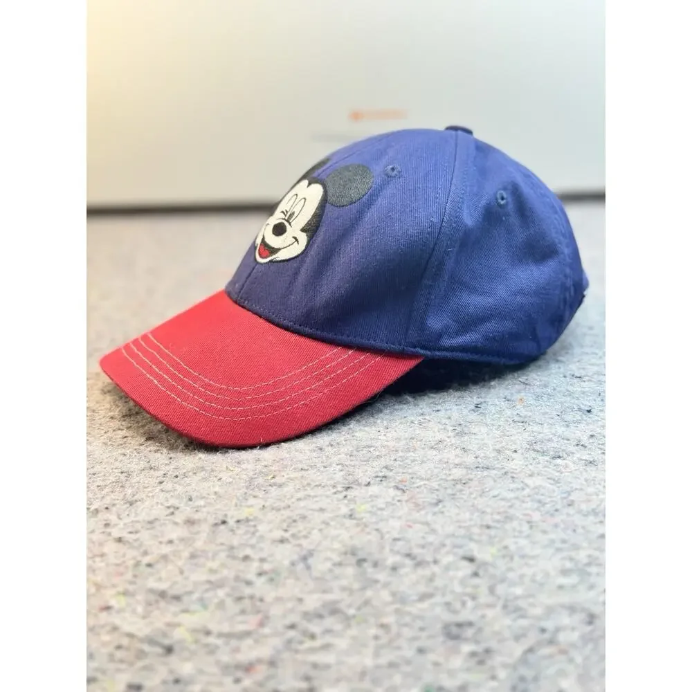 Old Navy Disney Mickey Mouse Dad Hat Adjustable Blue Red Cap 1388